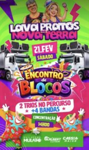 Bloco da Mamãe agita o residencial Nova Terra neste Sábado