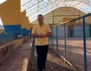 Mirinzal avança com obras de infraestrutura: prefeito Deyvison do Posto vistoria reforma do Ginásio Elíbio Ribeiro