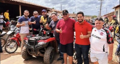 Prefeito Jacinto Neto prestigia rally na zona rural de São Raimundo do Doca Bezerra