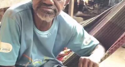 Repercute no Maranhão. Seu Luís vive em situação de extrema pobreza ao lado da esposa, que enfrenta problemas mentais em Poção de Pedras