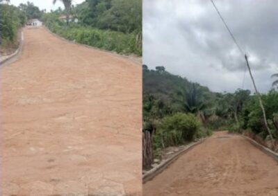 Obra de pavimentação em bloquetes na comunidade Chico Alvino entra na fase final em São Roberto