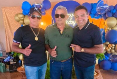 Josimar prestigia aniversário de 70 anos do secretário de Obras Eduardo Ribeiro em Maranhãozinho