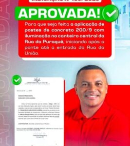Iluminação, urbanismo e segurança para a Rua do Puraquê: Indicação do vereador Nunes do Náutico é atendida pela gestão municipal