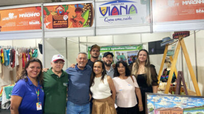 Prefeito Carrinho prestigia o stand de Viana na 4ª Feira Nordestina e a 3ª Feira da Agricultura Familiar do Maranhão, em São Luís