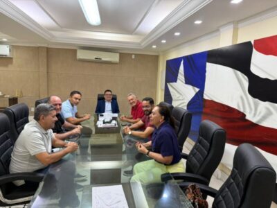 Prefeito Carrinho Cidreira e prefeitos da Baixada participam de reunião com o secretário de Segurança Pública do Maranhão