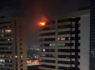 Incêndio atinge apartamento em edifício na Ponta do Farol, em São Luís