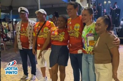 Jota Pinto, acompanhado de sua esposa vereadora Concita Pinto, participam da tradicional festa do “Arrastão do Pinto”