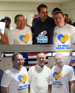 Jota Pinto, e Concita Pinto, participam do lançamento da pré-candidatura de Orleans Brandão (MDB) ao Governo do Maranhão!