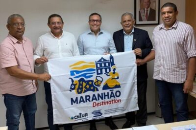 Paulo Montanha, acompanhados do Deputado Jota Pinto, apresentou o Projeto “Rota das Águas” na SEMA