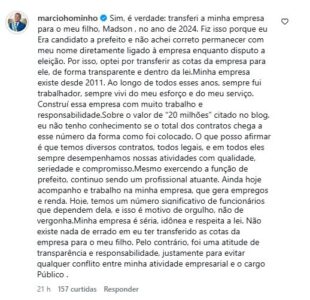 Prefeito de Bacuri rebate críticas de blogueiro sobre transferência de empresa ao filho