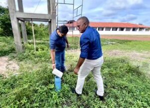 Prefeito Nivaldo Araújo realiza vistorias em obras da rede municipal de ensino de Alcântara