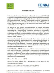 Entidades nacionais repudiam agressão a jornalista durante ensaio de escola de samba