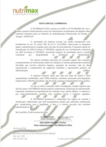 Nutrimax esclarece contratos e reafirma regularidade junto ao IAPEN do Amapá