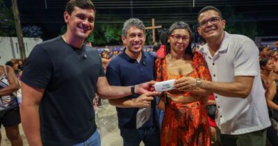 Deputado Osmar Filho realiza nova entrega de óculos do programa Cuidar dos Olhos em São José de Ribamar