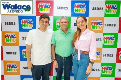 Prefeito Walace Azevedo acompanhado da primeira dama Natália Azevedo, visita SEDES