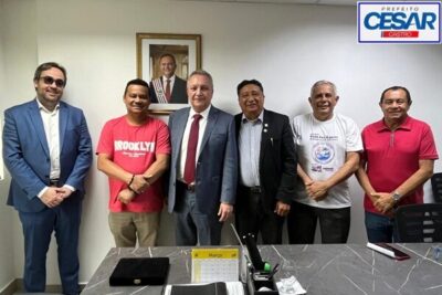 Prefeito de Cachoeira Grande se reune com Luís Fernando, secretário geral do governo