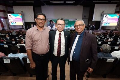 Prefeito Dr. Amilcar e o secretário Antonio participam do lançamento do pacto nacional pela retomada de obras da educação básica