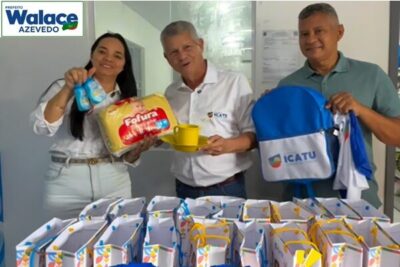 Prefeito Walace Azevedo, realiza entrega dos fardamentos e kits escolares para os alunos de Icatu!