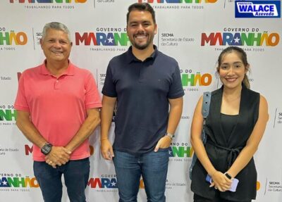 Prefeito de Icatu, Walace Azevedo visita secretário de cultura do estado