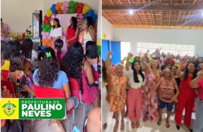 Prefeitura de Paulino Neves, promoveu uma programação alusiva ao Dia Internacional da Mulher