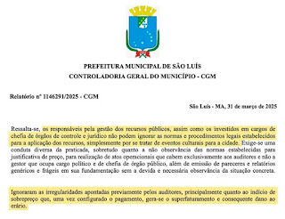 Auditores identificaram sobrepreço no Carnaval 2025 de São Luís