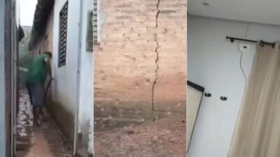 Rachaduras em residências preocupam moradores em São Raimundo das Mangabeiras
