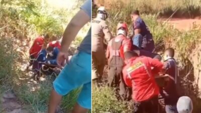 Homem passa horas pedindo socorro após cair de ponte