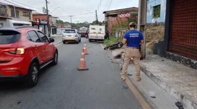 Motociclista morre após colidir com poste na Avenida São Sebastião, em São Luís