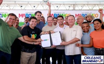Orleans Brandão acompanha entrega de obras no aniversário de Balsas
