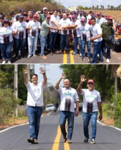 Orleans e Carlos Brandão inauguram pavimentação entre Santana e São João Batista e destacam avanços para a Baixada