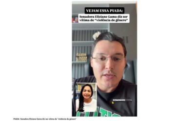 PIADA: Senadora Eliziane Gama diz ser vítima de “violência de gênero”
