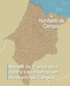 Menino de 11 anos atira contra três crianças em Humberto de Campos