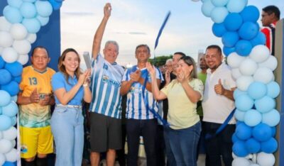 Prefeito Nonatinho segue entregando obras e inaugura estádio no povoado Pedreira
