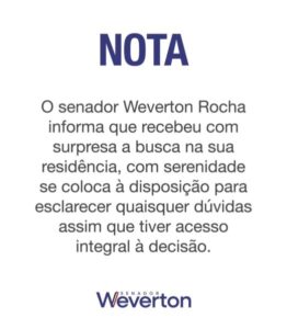 PGR aponta fragilidade de provas contra o senador Weverton