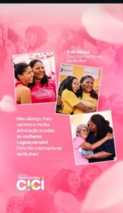 Vídeo: Professora Cici gaz homenagem no Dia Internacional das Mulheres.