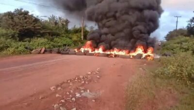 Moradores de São Bento bloqueiam MA-014 em protesto por melhorias