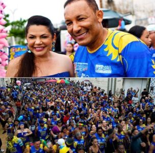 Mega Bloco da deputada Solange Almeida arrasta milhares de foliões pelas ruas de Santa Inês