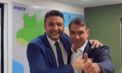 Yglésio Moises se reúne com Flávio Bolsonaro em Brasília