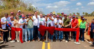 BRANDÃO ENTREGA ESTRADA DE SANTANA EM SÃO JOÃO BATISTA E VISTORIA TRAVESSIA DA BAIXADA