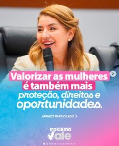 Iracema Vale se destaca na Celebração no Dia Internacional da Mulher