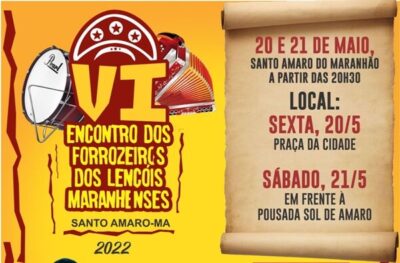 VI Encontro de forrozeiros em Santo Amaro, acontece dias 20 e 21 de maio