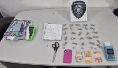 Polícia Civil prende suspeito de tráfico de drogas no bairro da Liberdade