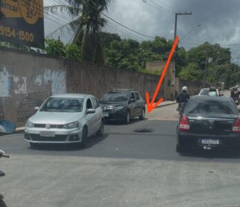 Bueiro aberto e buracos na Avenida Maranguape preocupam moradores de São José de Ribamar