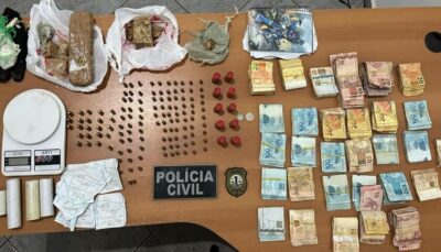 Polícia Civil apreende drogas, munições e R$ 28 mil em operação contra facção criminosa em Cururupu