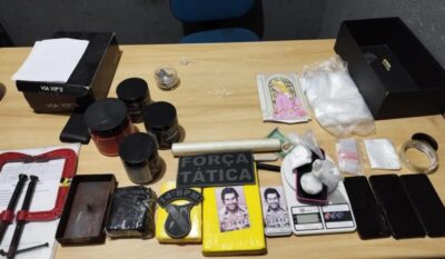 Polícia Militar apreende cocaína e materiais de tráfico em Imperatriz