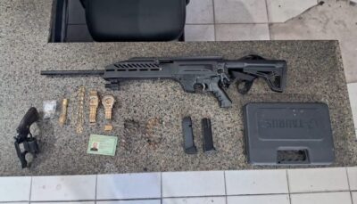 Foragido perigoso é preso em Barreirinhas com arsenal de armas de grosso calibre