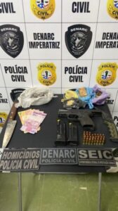 OPERAÇÃO NARKE: POLÍCIA CIVIL PRENDE DOIS SUSPEITOS POR TRÁFICO DE DROGAS E POSSE IRREGULAR DE ARMA DE FOGO EM SENADOR LA ROCQUE