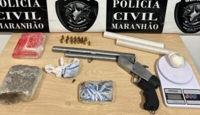 Polícia Civil deflagra operação e prende trio com drogas e arma de fogo em Timon