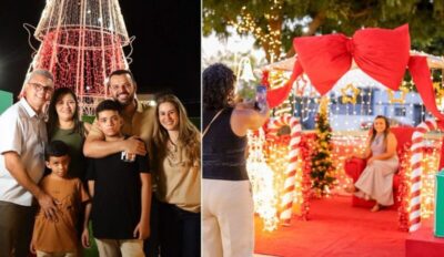 Prefeito Guerra entrega decoração natalina e emociona moradores da cidade de Penalva
