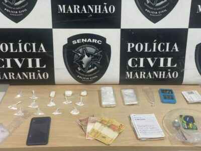 POLÍCIA CIVIL APREENDE ENTORPECENTES EM TIMON;UM HOMEM FOI PRESO